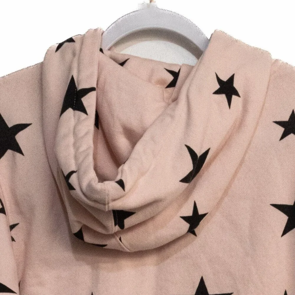 Southern Spirit Girls Pink Black Stars Hoodie Pullover Long Sleeve Size XS - Picture 6 of 7